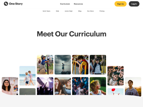The Meet Our Curriculum page